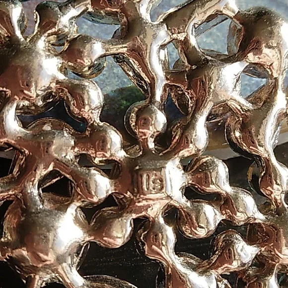 Lia Sophia Allison Floral Blue Green Crystal Beaded Necklace - Picture 8 of 9